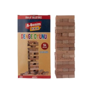 DOĞAL TOYS KAVAK DENGE OYUNU 54'LÜ#