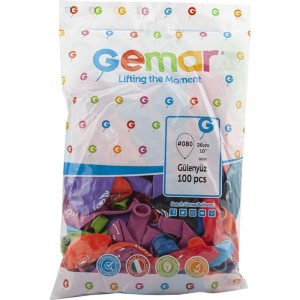 GEMAR GÜLENYÜZ BASKILI BALON 10