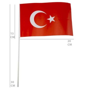 ORTA AY YILDIZ SOPALI BAYRAK 13*19,50CM