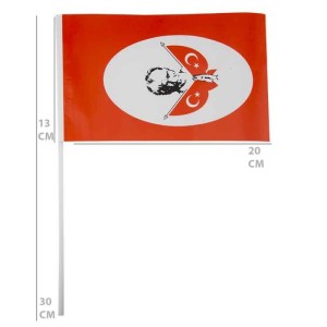 ORTA ATALI SOPALI BAYRAK 13*19,50CM