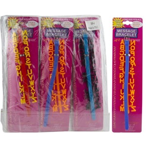 PLASTİK HARFLİ BİLEKLİK BB-4#