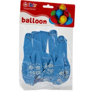 5'Lİ İTHAL MAVİ İT'S A BOY BALON İBİS-1129-11