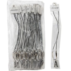 KÜÇÜK İPLİ HARFLİ ASKER KOLYE B-8