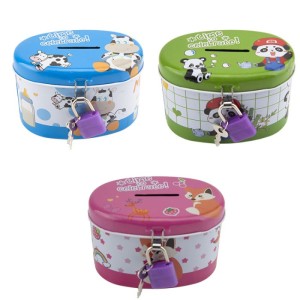 OVAL KİLİTLİ KUMBARA KOMEX-3523