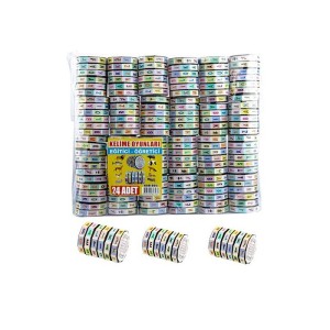 SİLİNDİR KELİMELİ KÜP 24'LÜ GÜL-005